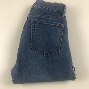 High Rise Ankle Jeggings || Blue Jean